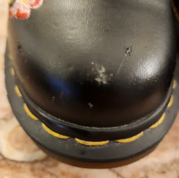 Dr. Martens Black Combat Boots with Chunky Sole - Picture 5 of 6